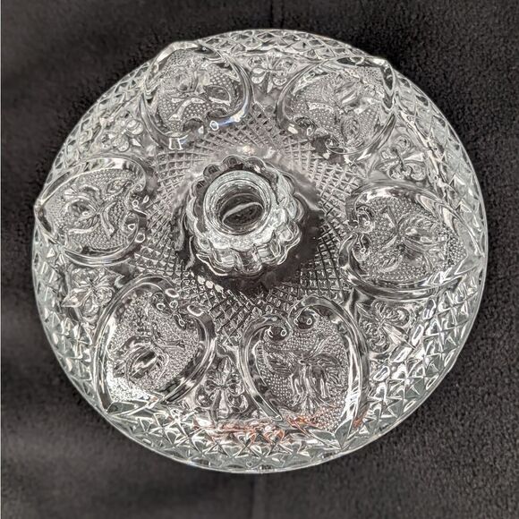 Vintage Crystal Trinket Box, Sugar Dish, Candy Bowl - Picture 2 of 8